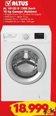 ALTUS AL 10123 D 1200 DEVİR 10 KG ÇAMAŞIR MAKİNESİ